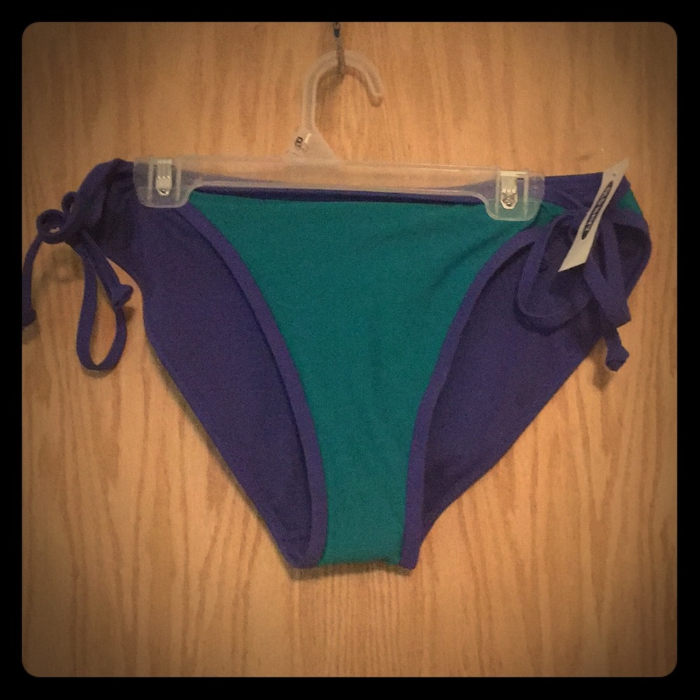 🌻NWT Teal and Indigo String Bikini Bottoms